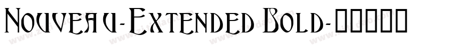 Nouveau-Extended Bold字体转换